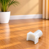 White Nylon Rail Glide for Fixed Arm WheelChair