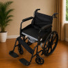 Folding Commode Wheelchair with Attendant Brakes & Safety Belt