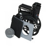 Folding Commode Wheelchair with Attendant Brakes & Safety Belt